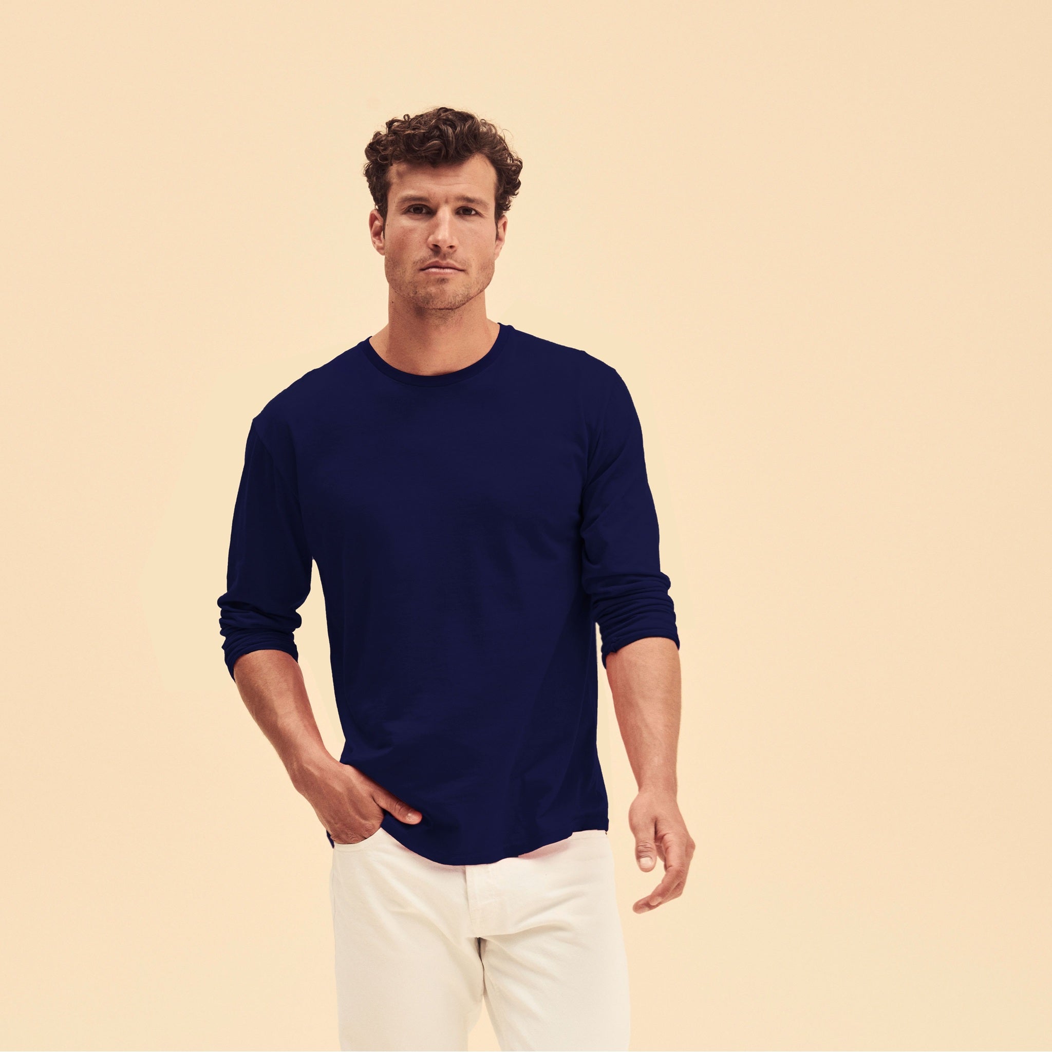 Iconic Langarm T-Shirt Fruit of the Loom