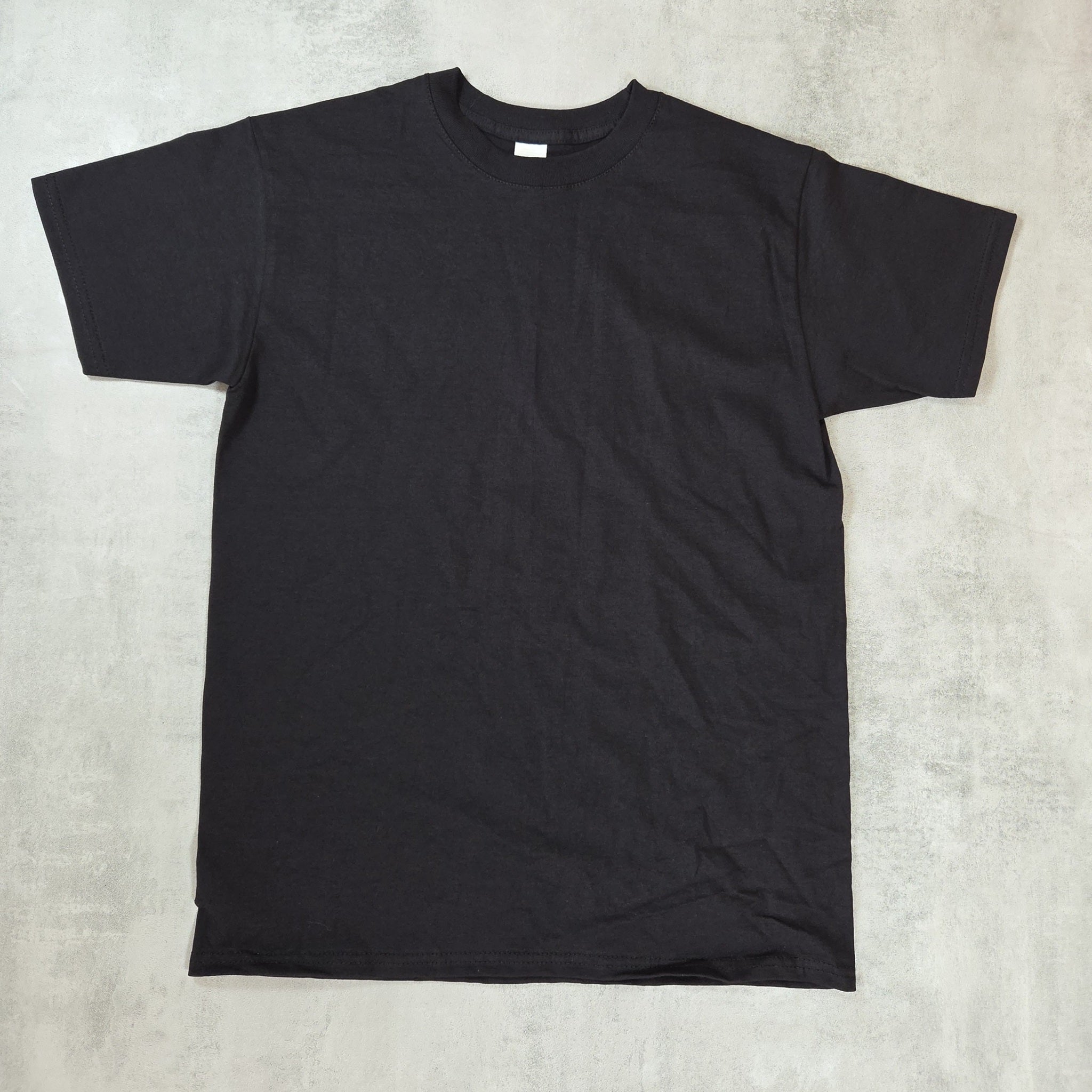 Super Premium T-Shirts Fruit of the Loom Rundhals Baumwolle Farbe schwarz 
