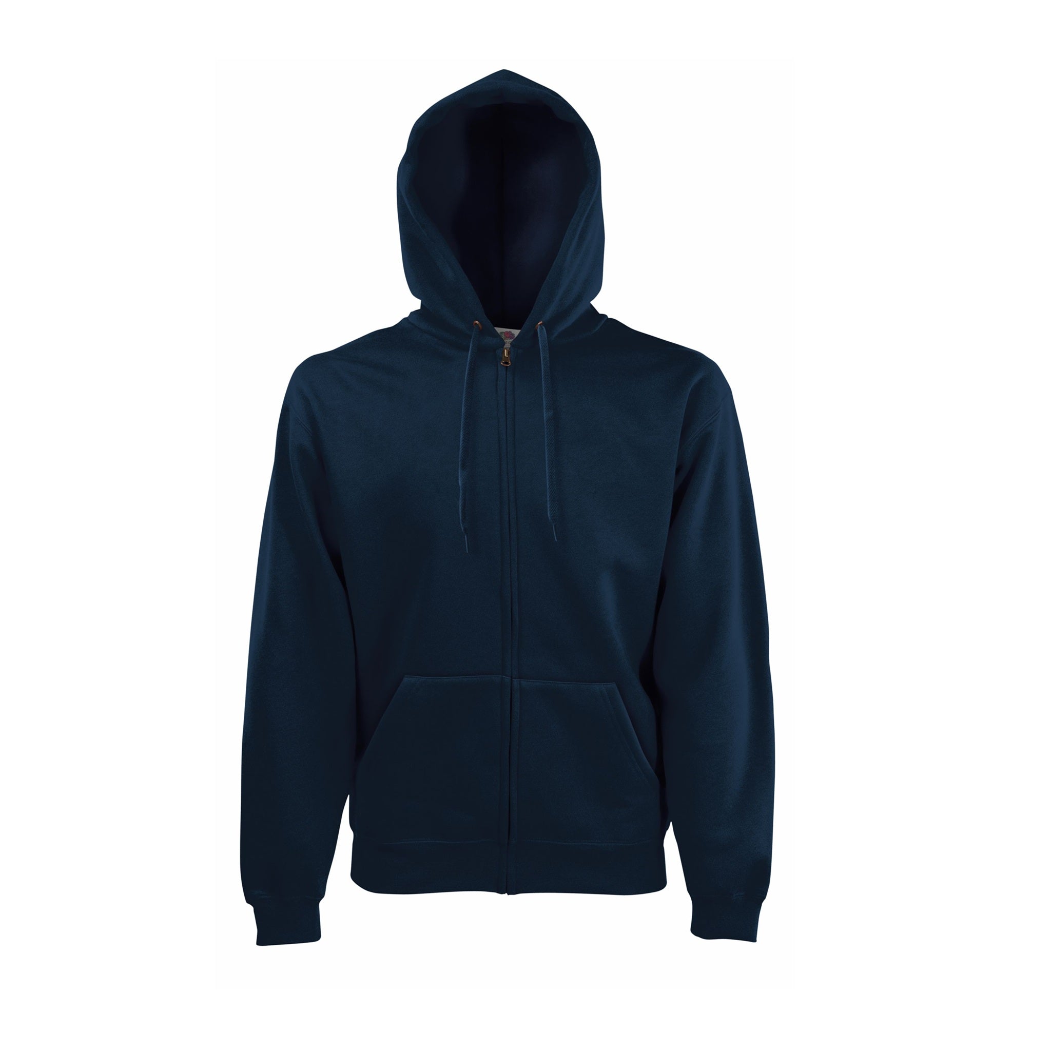 Hoodie mit Kapuze und Reißverschluss Fruit of the Loom Kapuzensweater deep-navy