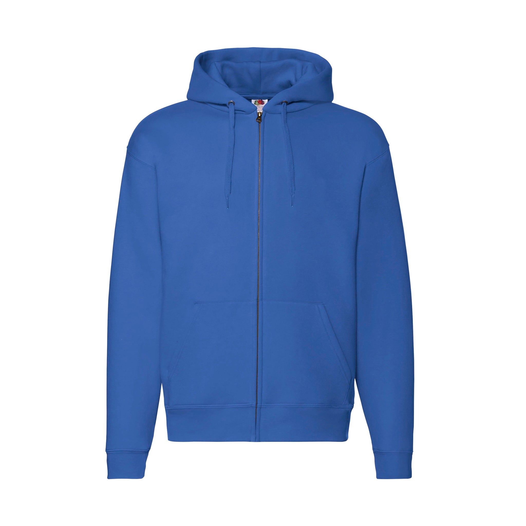 Hoodie mit Kapuze und Reißverschluss Fruit of the Loom Kapuzensweater royal blue